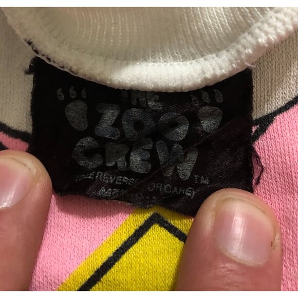 Vintage Baby of Board Womens Medium White Panda Bear Short Sleeve Shirt - Picture 3 of 7